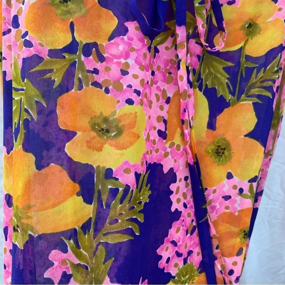 Lilly Pulitzer Vintage 1960’s ‘The Lilly’ Multicolor Floral Maxi Dress Rare - Picture 11 of 17